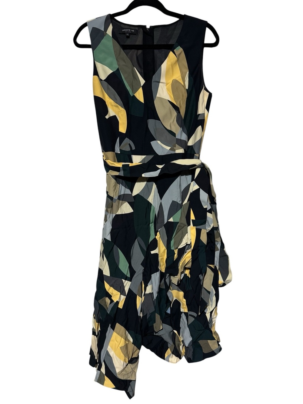 Lafayette 148 Telson Abstract Dress Size 4‎ Quiet Luxury Old Money Office